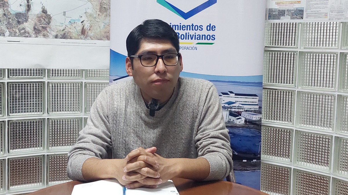 Gerente de Operaciones de la Empresa de Yacimientos de Litio Bolivianos (YLB), Jorge Chambi. Foto: Internet