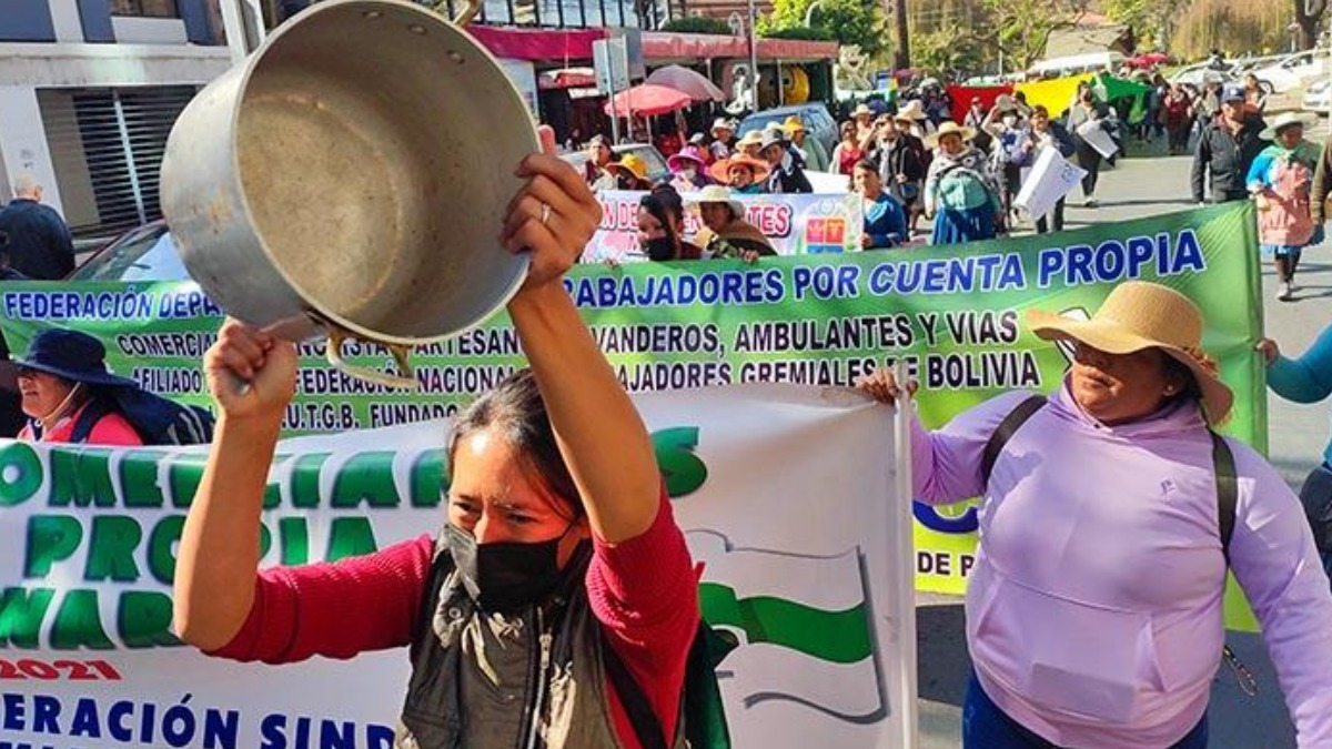 La semana pasada se desarrolló un cacerolazo. Foto: Los Tiempos