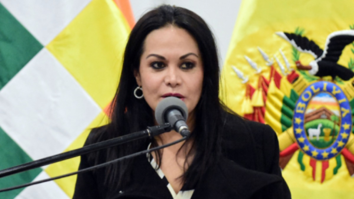 Lizarraga fue ministra de Comunicación en el gobierno de Jeanine Añez. Foto: ANF