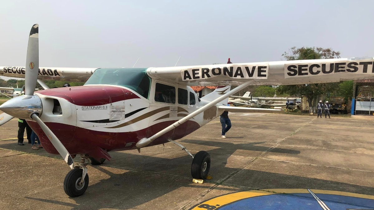 Narcoavioneta secuestrada.