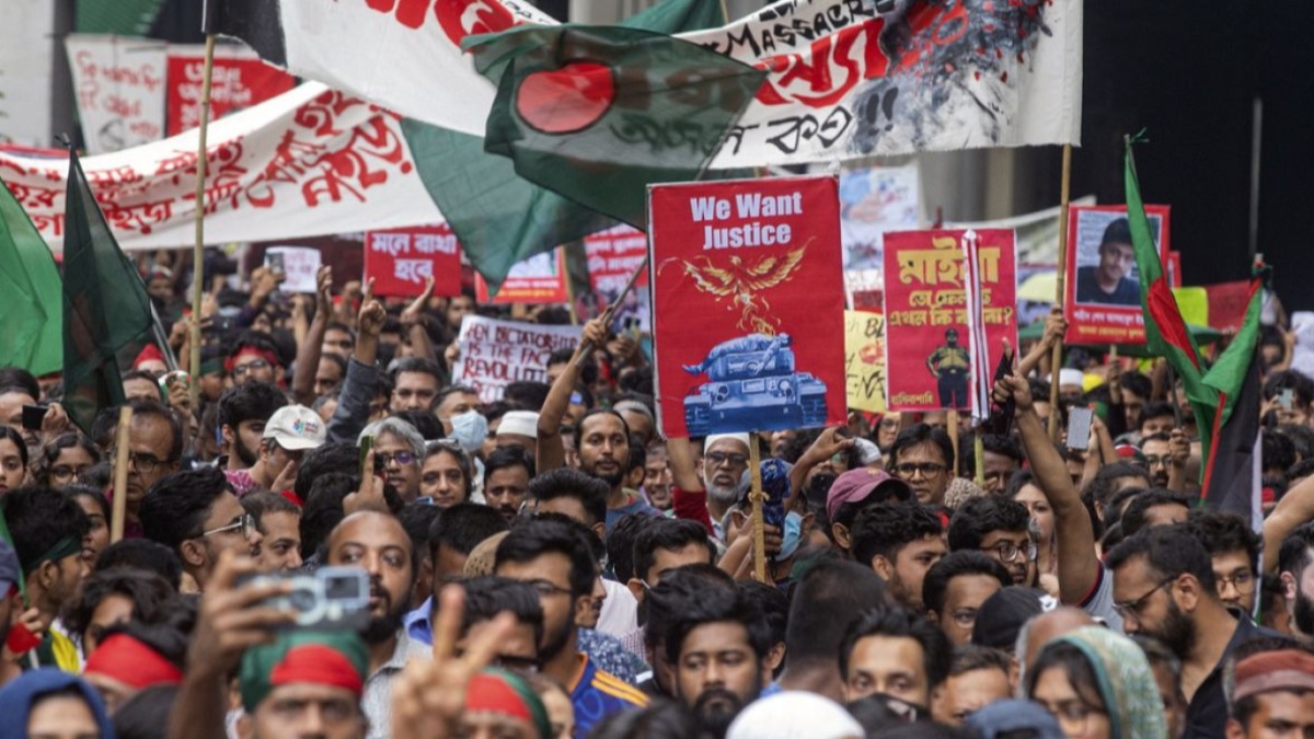 Protestas en Bangladesh. Foto: EuropaNews