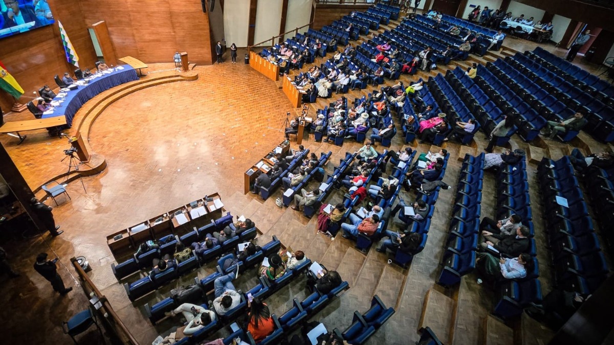 Sesión del Legislativo en la Casa de la Libertad. Foto: Senado