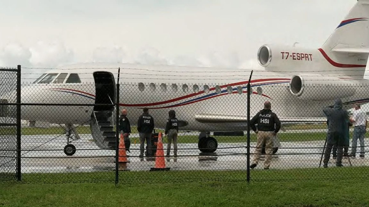 El avión presidencial de Venezuela.