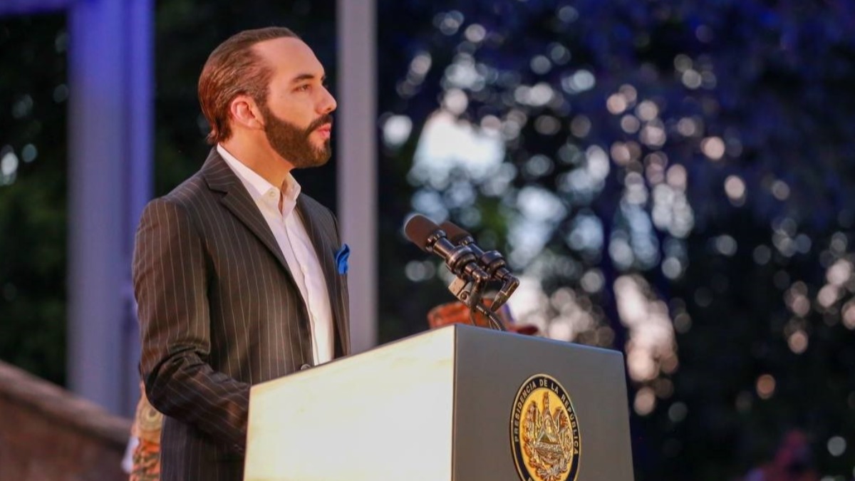 El presidente de El Salvador, Nayib Bukele