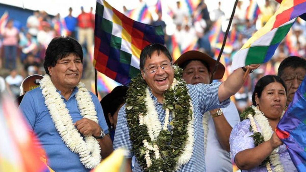 Evo Morales y Luis Arce. Foto: Internet