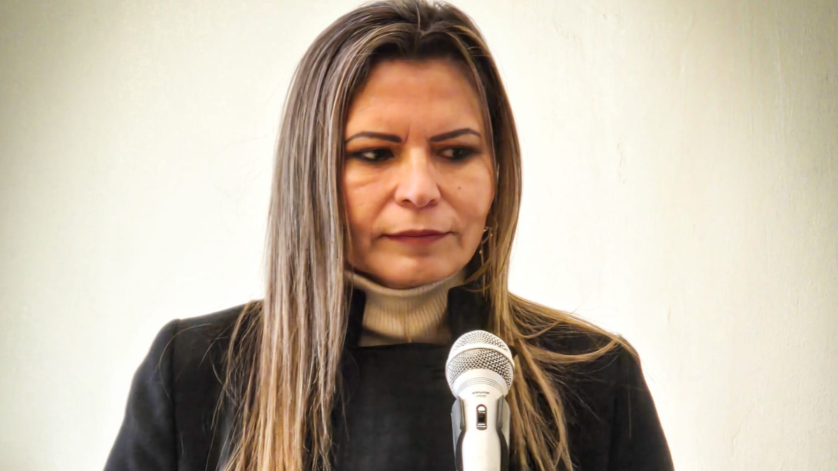 Fiscal departamental de Tarija, Sandra Gutiérrez. Foto]: Cámara de Senadores.