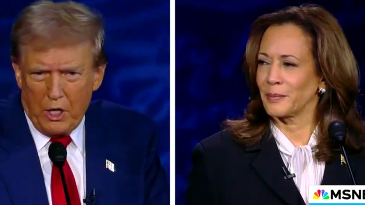 Imagen del debate entre Donald Trump y Kamala Harris.  Foto: ABC News