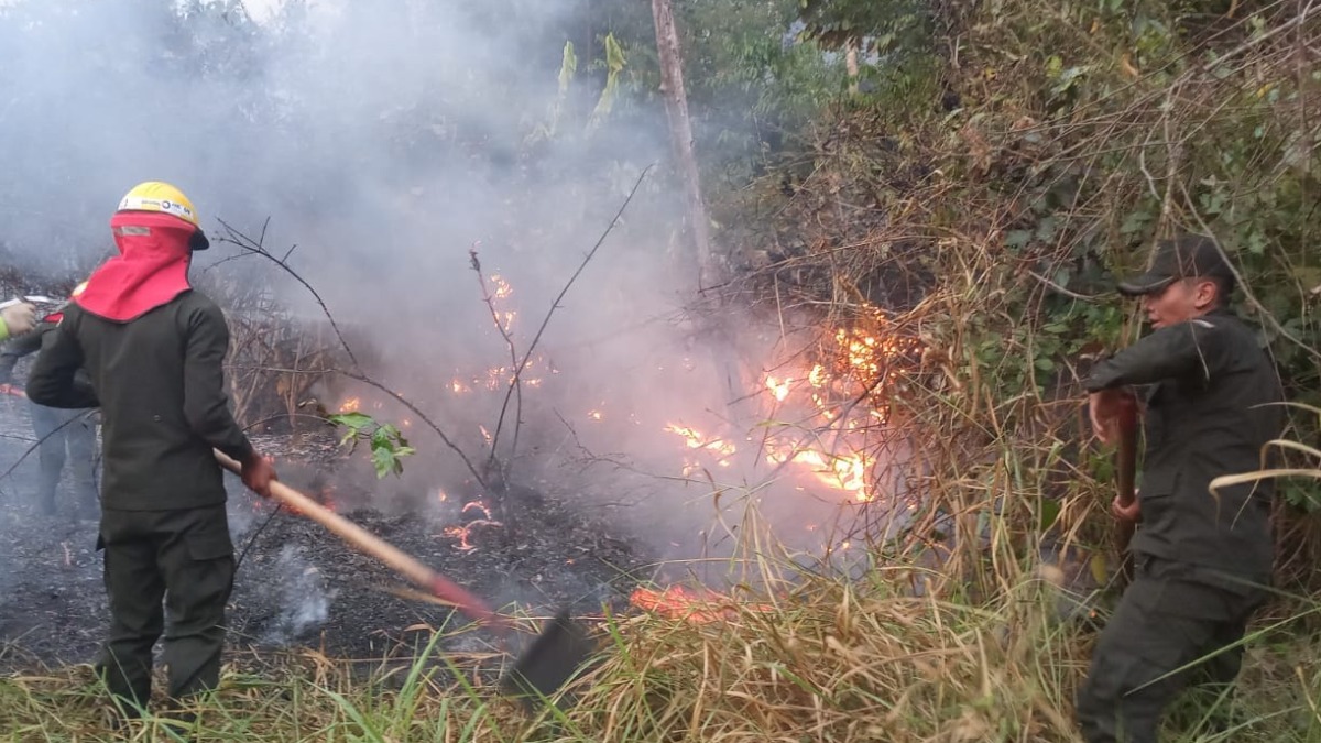 Incendio en Porvenir, Pando. Foto: Perla del Acre.