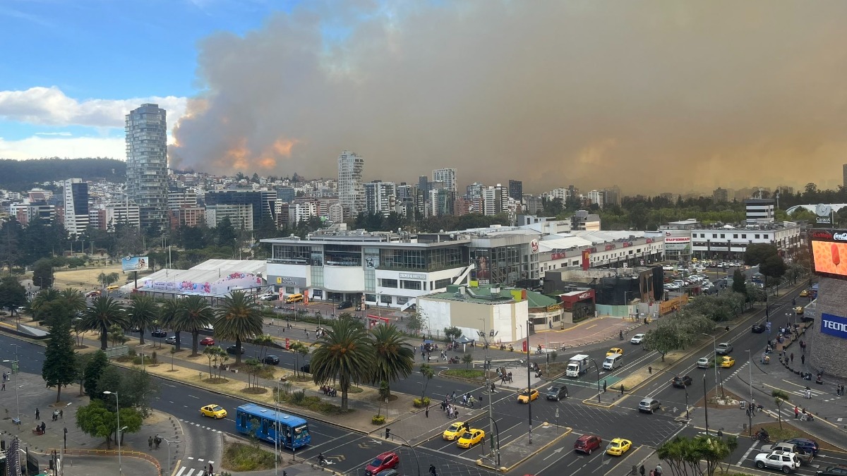 Incendios en Ecuador.    Foto: PRESIDENCIA DE ECUADOR