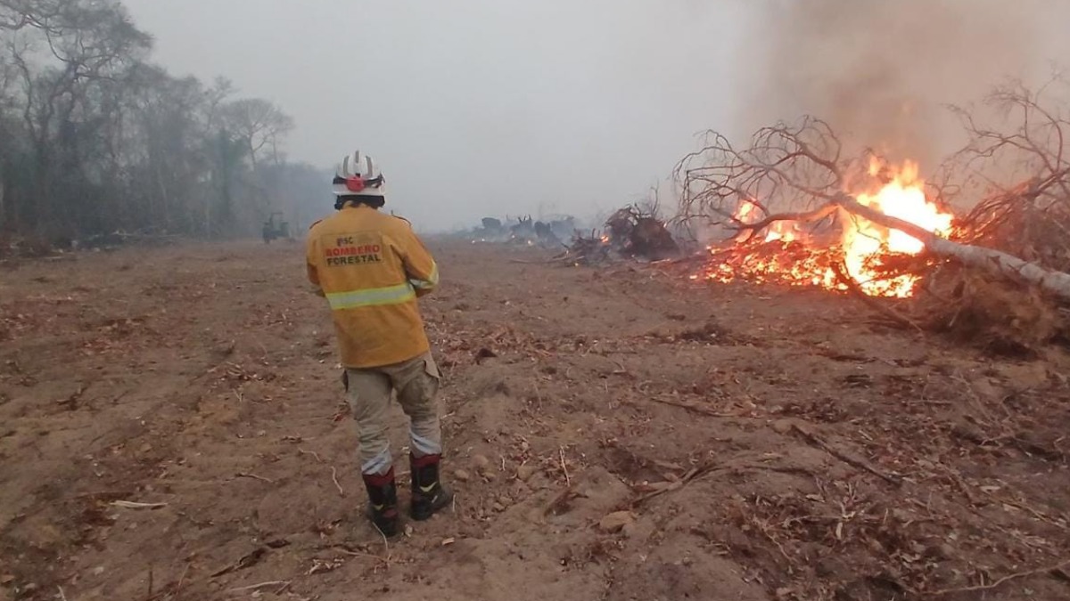 Incendios en la TCO Monte Verde. Foto: RRSS