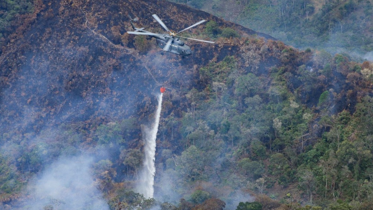 Incendios forestales en territorio peruano.