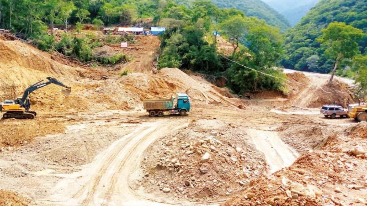 Actividad minera aurífera en el Parque Nacional Madidi, al norte de La Paz. Foto: Cortesía.