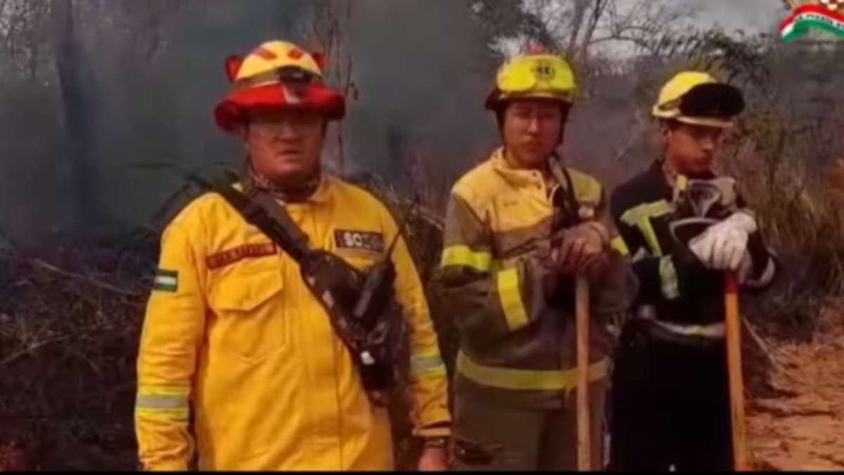 Alcalde de San Rafael, Jorge Vargas, en el área municipal donde se registró un incendio. Foto: Captura