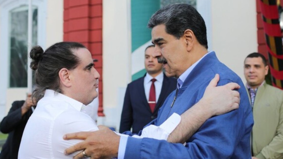 Alex Saab junto al presidente Nicolás Maduro.