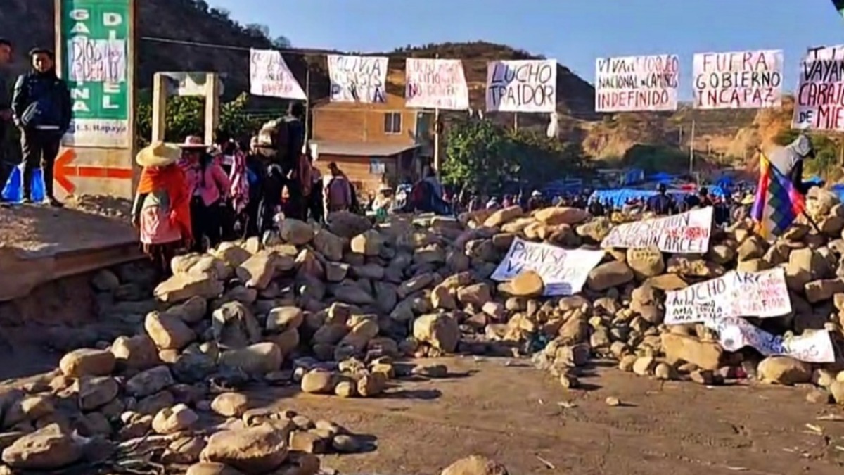 Bloqueos en Cochabamba. Foto: RKC