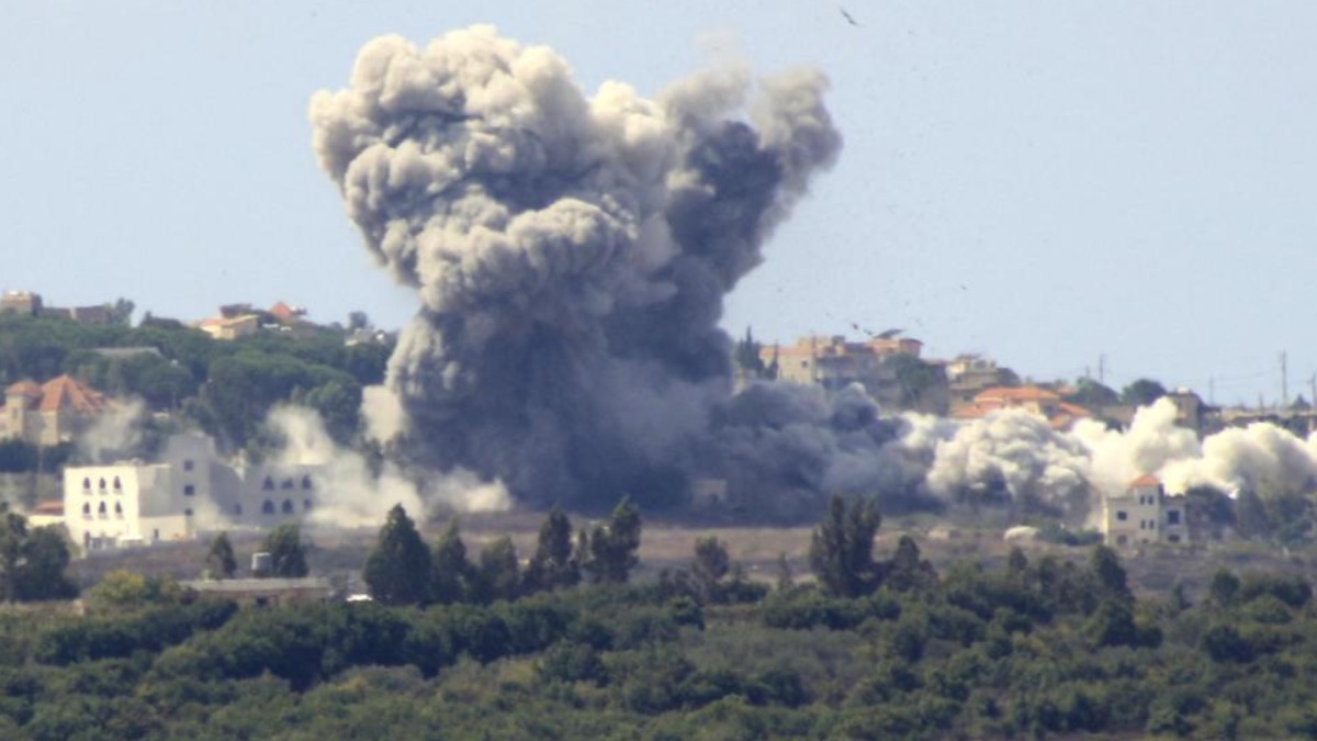 Bombardeo israelí en Líbano.