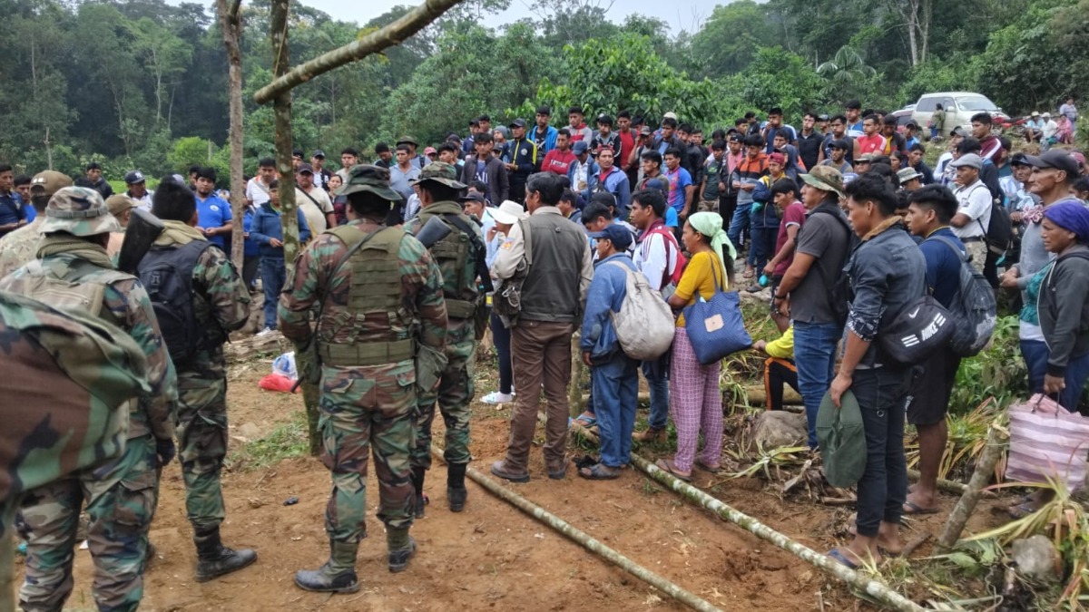 Cocaleros del Chapare ingresaron al campamento de la FTC. Foto: Udestro