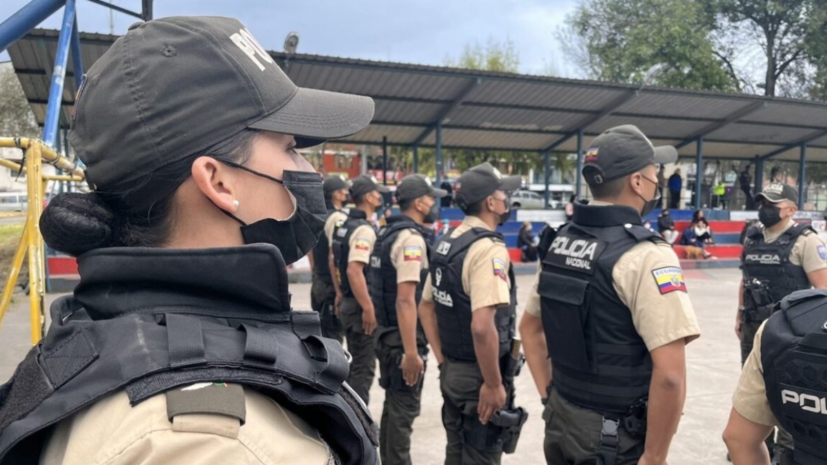 Efectivos de la Policía de Ecuador.