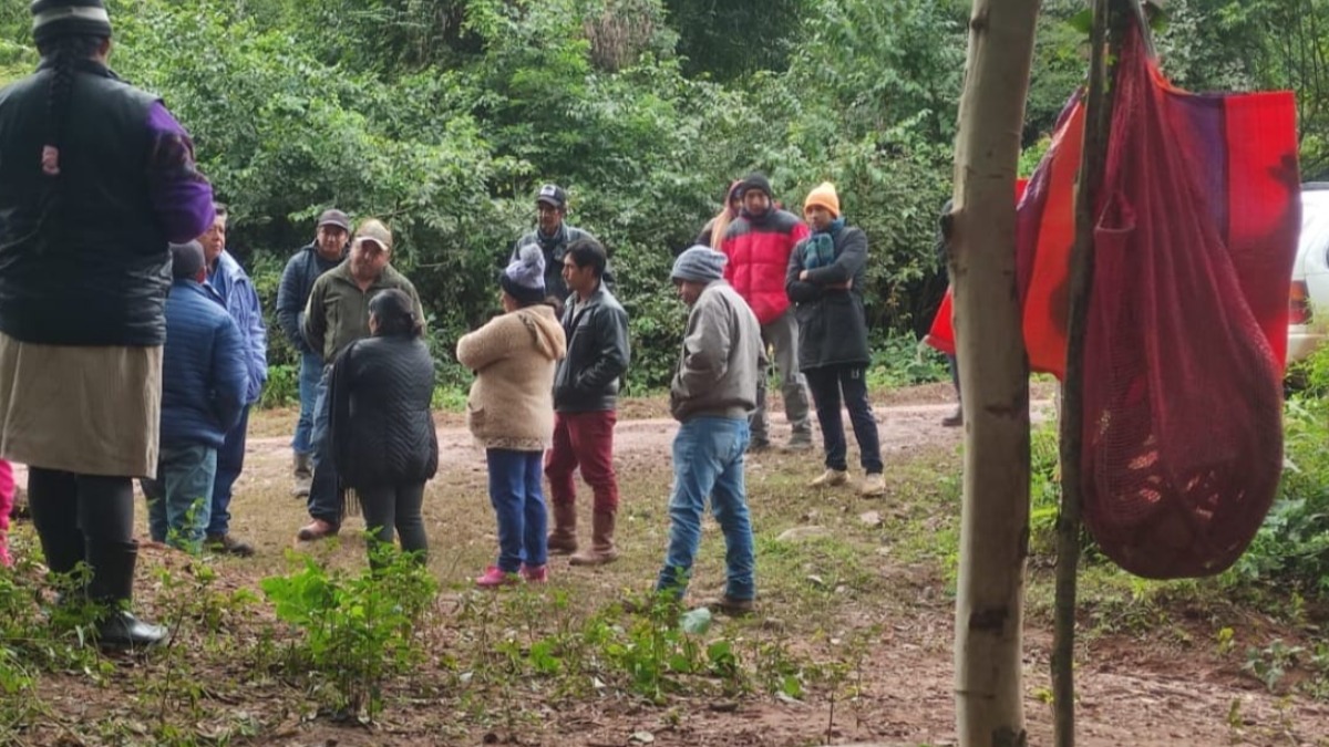 En mayo los comunarios realizaron una vigilia en el ingreso a Saicán. Foto: RRSS