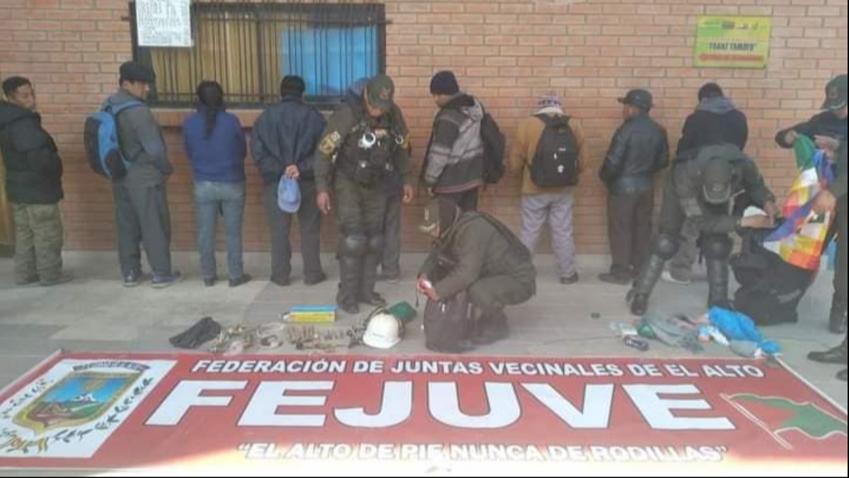 Entre los aprehendidos se encuentra un dirigente vecinal. Foto: Gentileza.