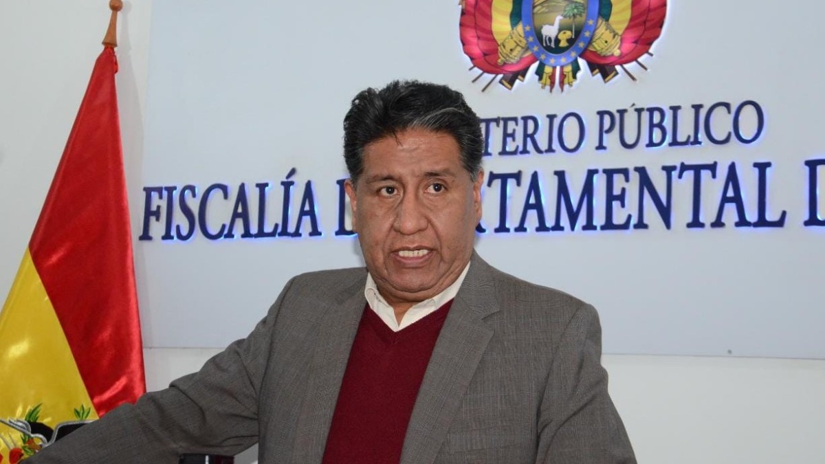 Fiscal departamental de La Paz, William Alave. Foto: ABI