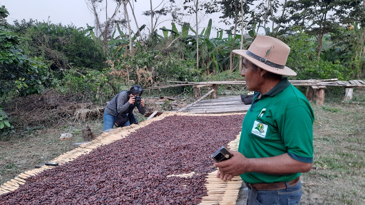 Francisco Reynaga, productor de cacao en Alto Beni. Foto: ANF