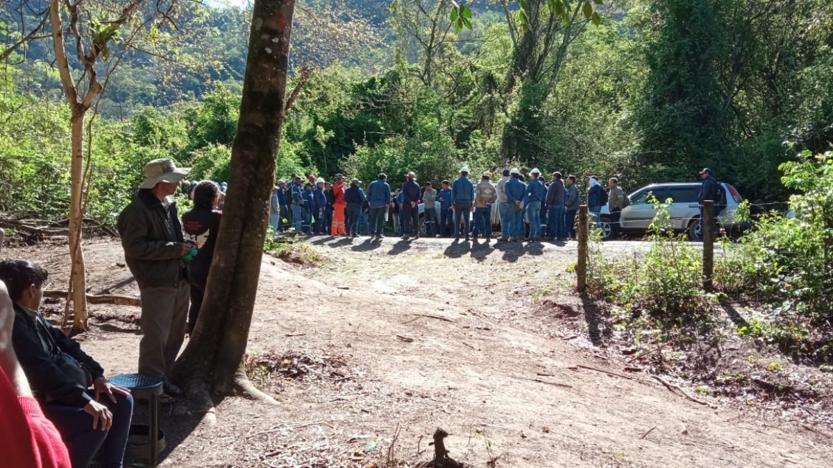 Ingreso de los trabajadores de YPFB a Chiquiacá en Tariquía. Foto: RRSS