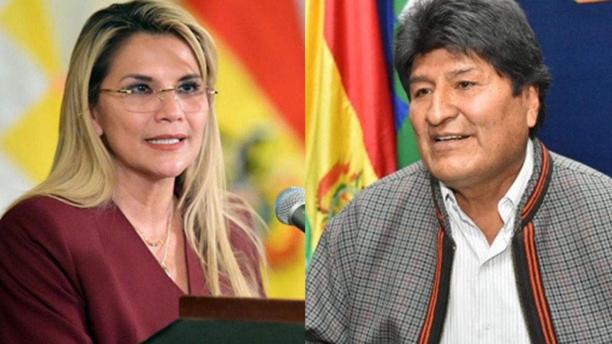 Jeanine Añez y Evo Morales. Foto: Internet