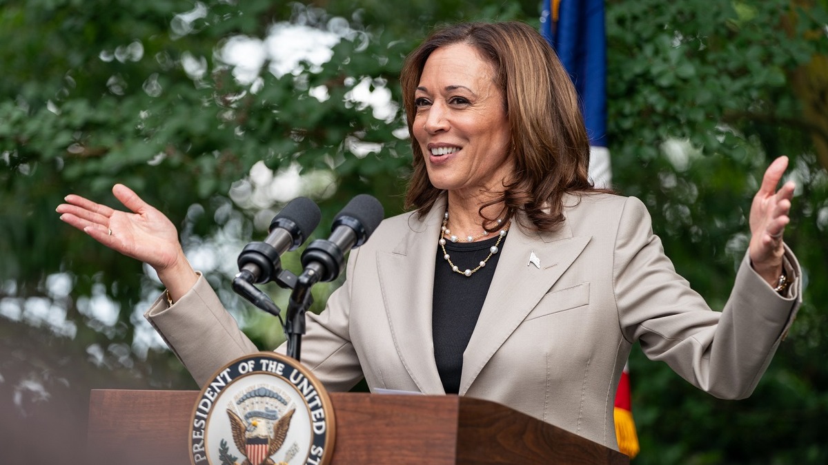 La actual vicepresidenta de Estados Unidos y candidata presidencial, Kamala Harris.