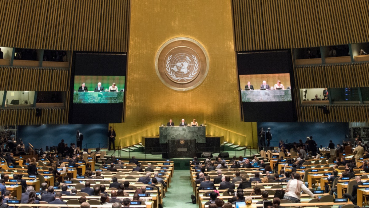 La Asamblea General de Naciones Unidas.