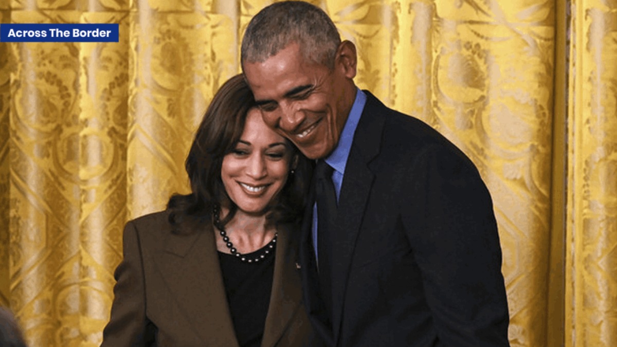 La candidata presidencial demócrata, Kamala Harris, junto al expresidente de Estados Unidos, Barack Obama.