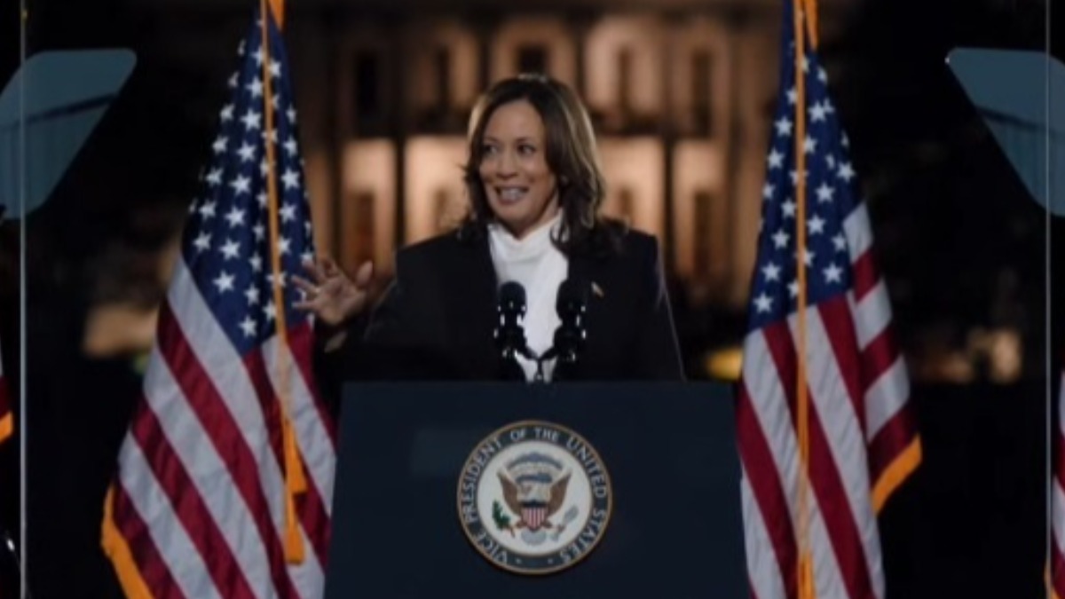 La vicepresidenta de Estados Unidos y candidata demócrata a la Casa Blanca, Kamala Harris.