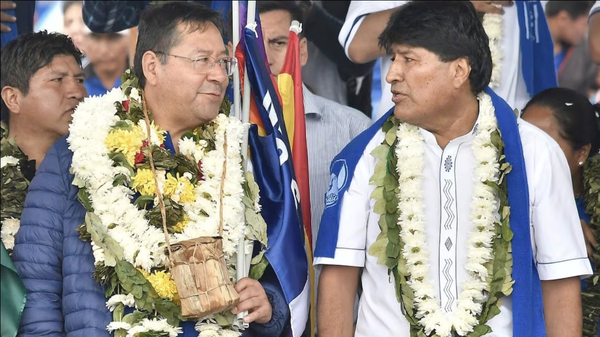 Luis Arce y Evo Morales. Foto: Internet