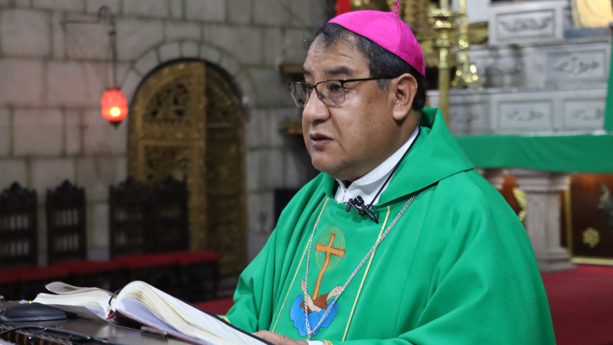 Obispo auxiliar de la Arquidiócesis de La Paz, monseñor Luis Duran. Foto: CEB