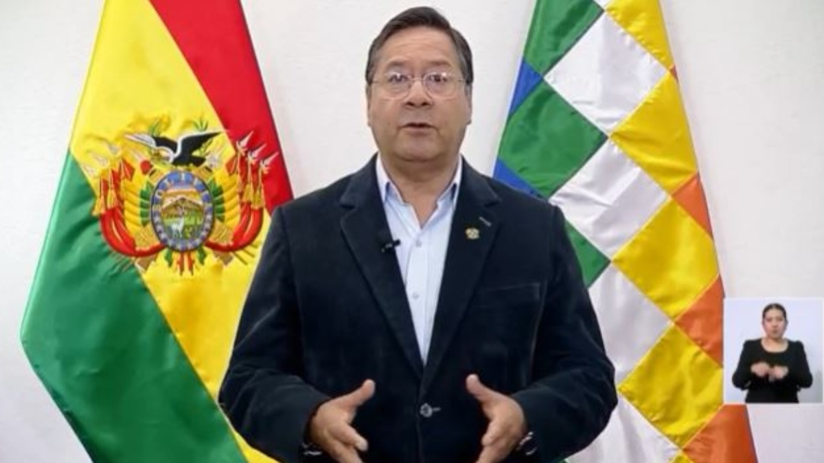 Presidente del Estado, Luis Arce. Foto: Captura