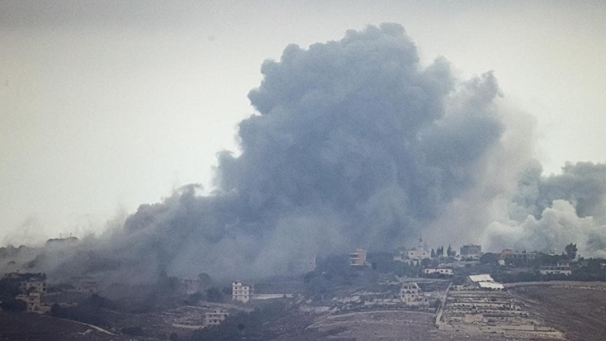 Un pasado bombardeo israelí en Líbano.