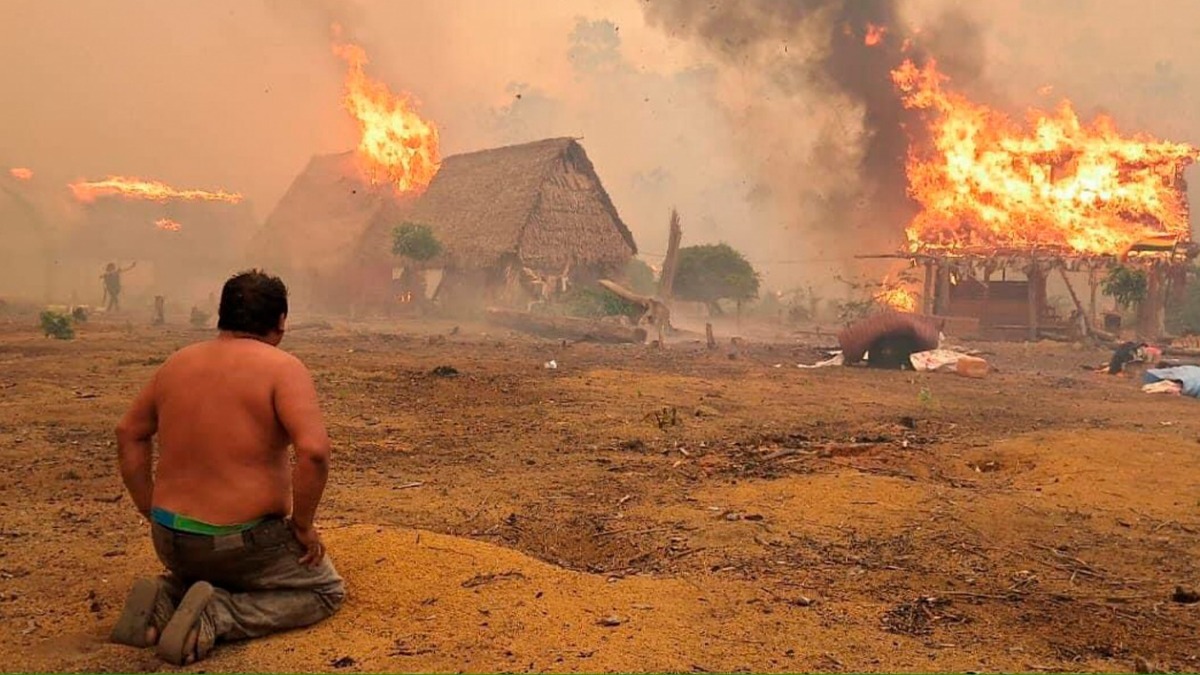 Una imagen conmovedora de la situación en Riberalta. Foto: de la comunidad