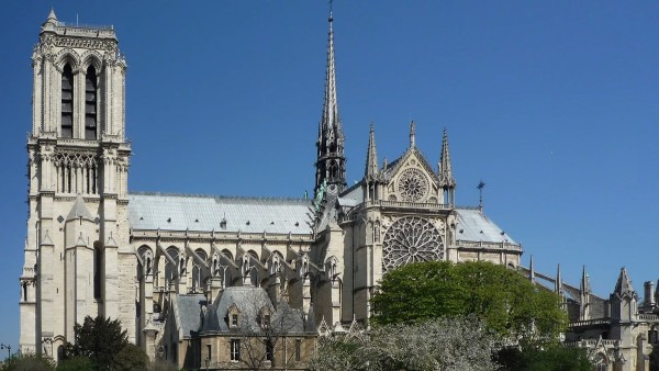 La catedral de Notre Dame en París, Francia.