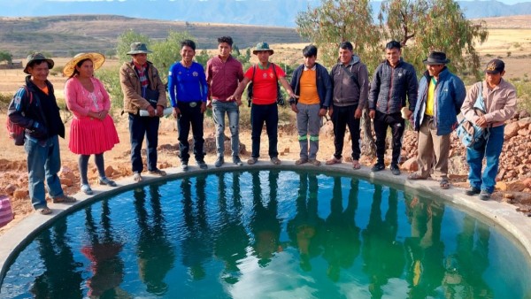 Pozos en municipios para la cosecha de agua. Foto: CIPCA