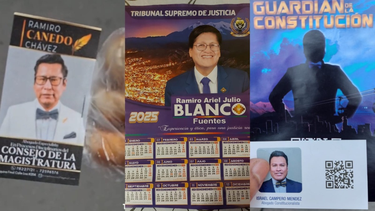 Campaña de los candidatos a magistrados al Órgano Judicial y al TCP. Foto: ANF