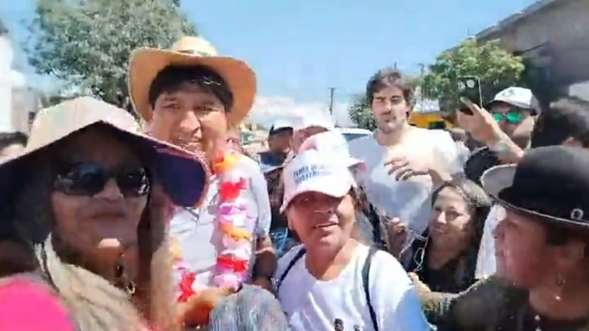 Evo Morales en jujuy. Foto: Clarín