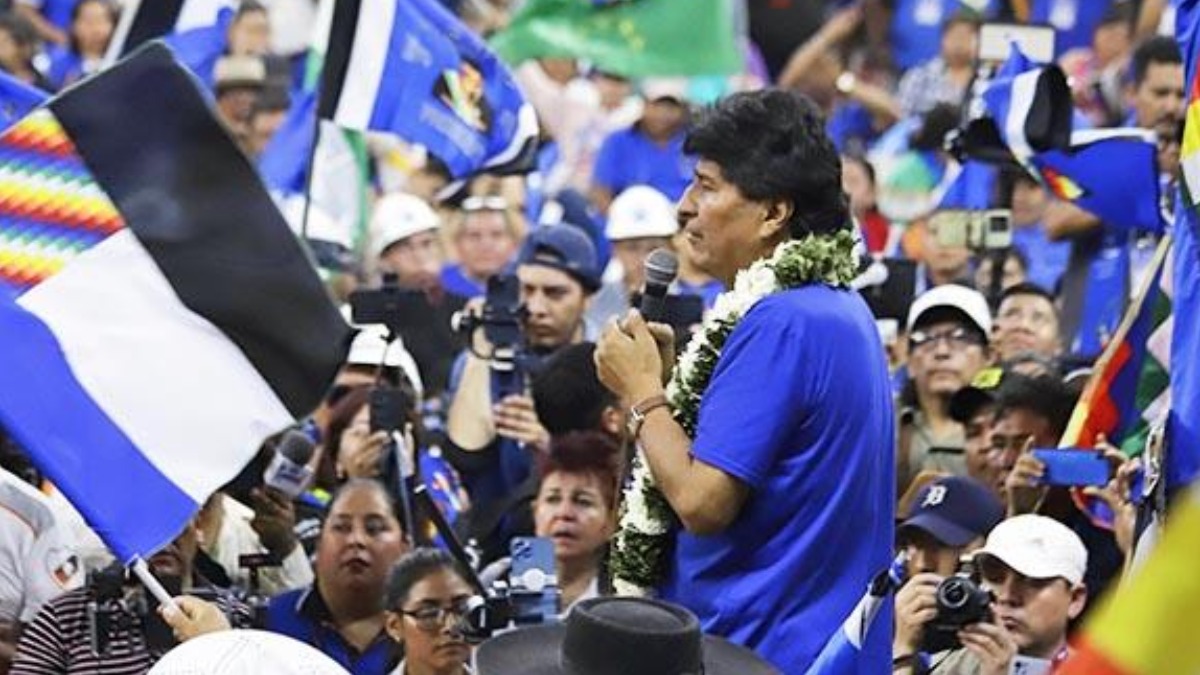 Evo Morales en un ampliado anterior en el tópico de Cochabamba. Foto: Los Tiempos