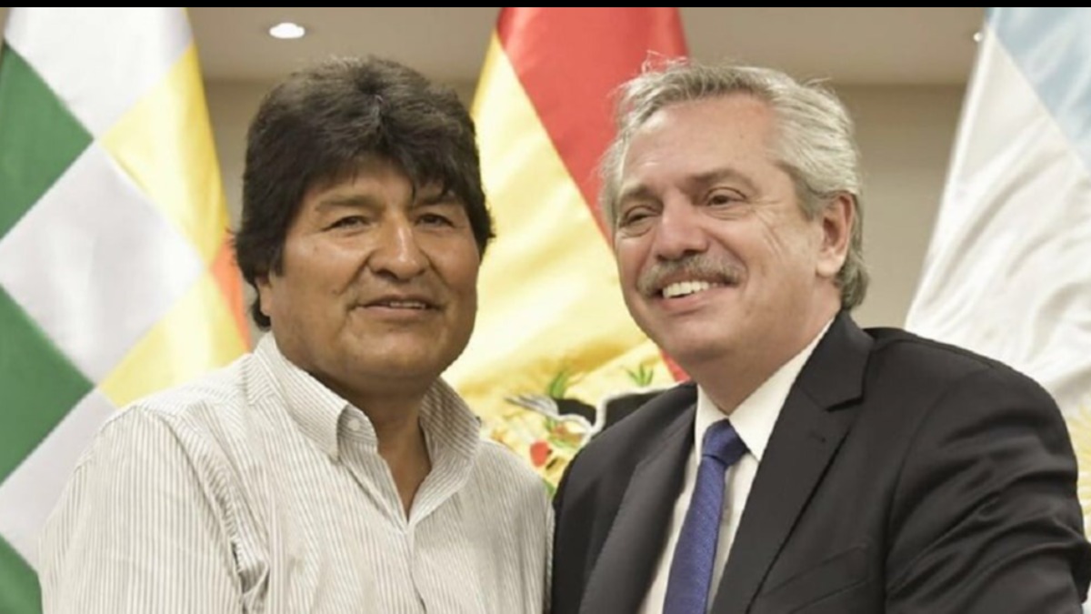 Evo Morales y Alberto Fernández, expresidentes de Bolivia y Argentina