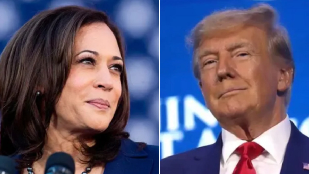 La candidata demócrata, Kamala Harris, y el candidato republicano, Donald Trump.