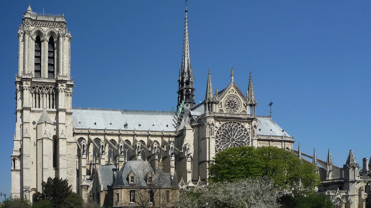 La catedral de Notre Dame en París, Francia.