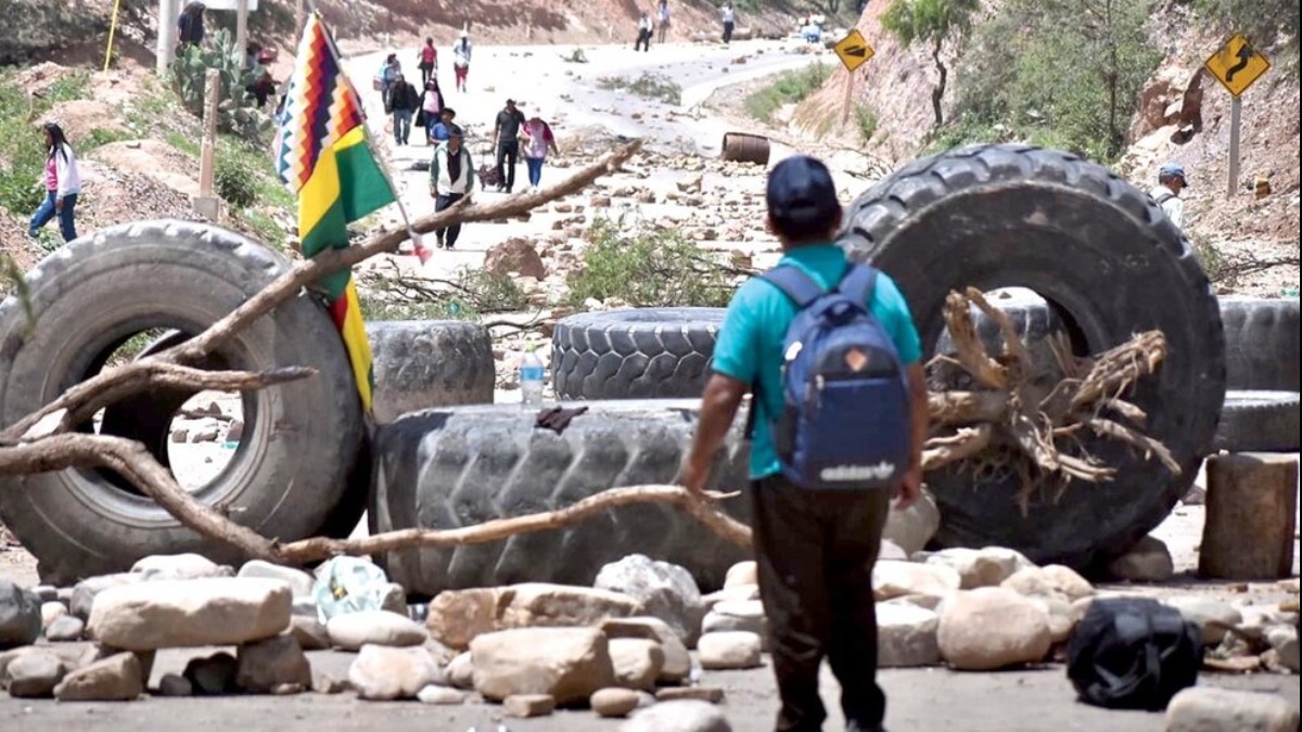 Los evistas bloquearon las vías de Cochabamba por 24 días. Foto: Opinión.