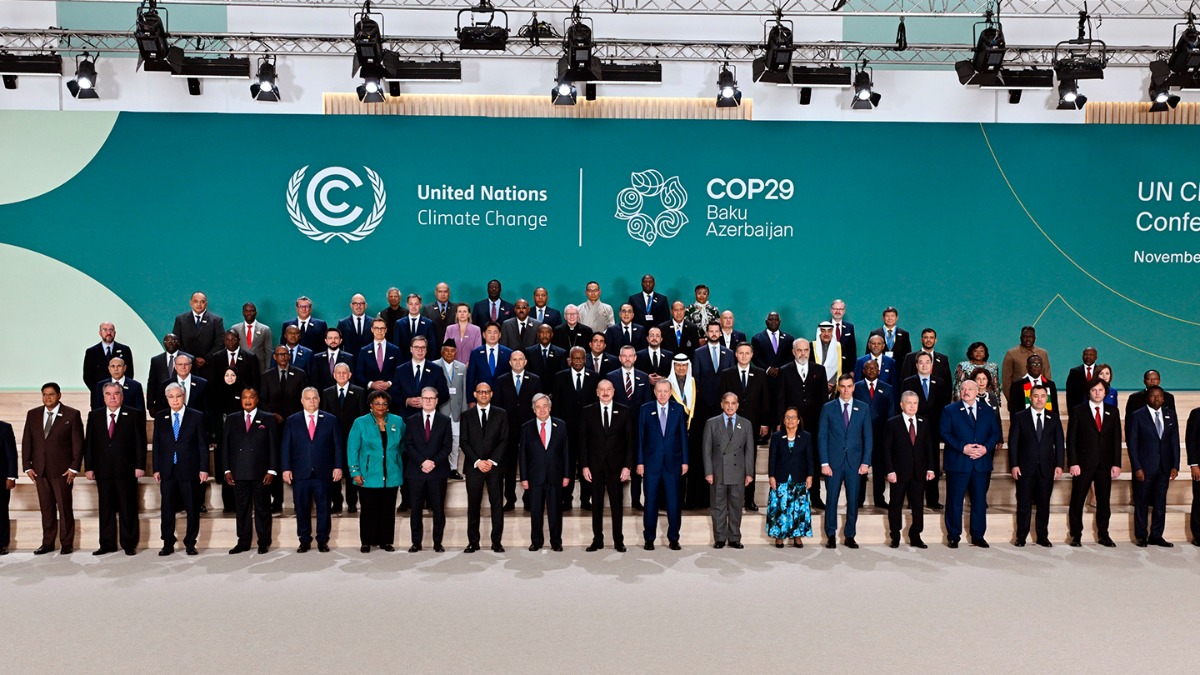 Mandatarios y representantes de organismos que participan de la COP29, 197 países y la Unión Europea (UE).