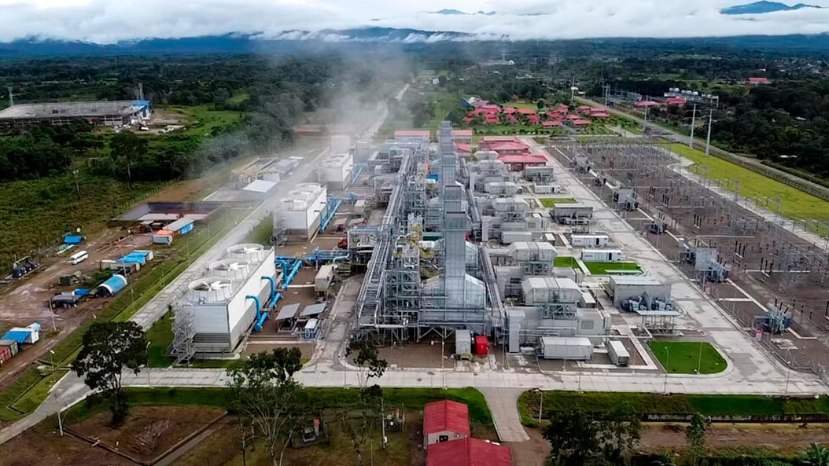 Planta de termoeléctrica Entre Ríos administrada por Ende Andina