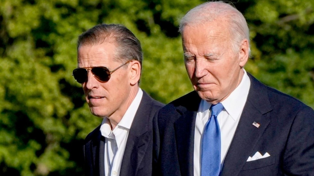 El presidente de EEUU, Joe Biden, junto a su hijo Hunter Biden.