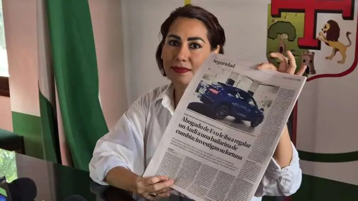 La diputada María José Salazar exige que se investigue quién interceptó el caso. Foto: captura video